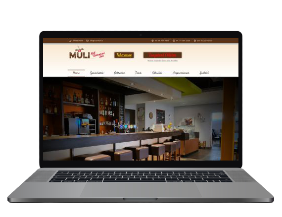 Webdesign für Müli Kafi in Niederrohrdorf